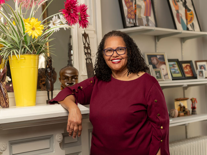 faye belgrave in her office at v.c.u.